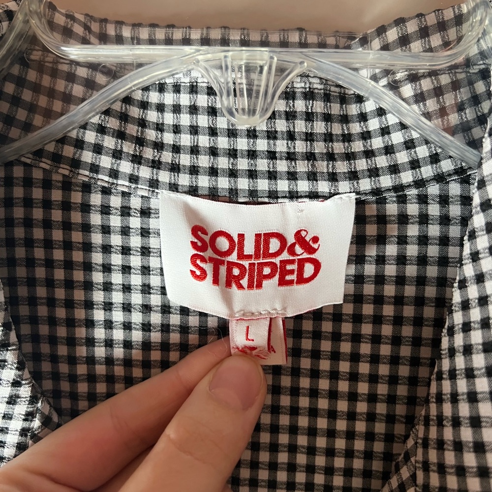 Solid & Striped Estelle Gingham Seersucker Embroi… - image 5